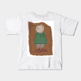 Brown paper boy Kids T-Shirt